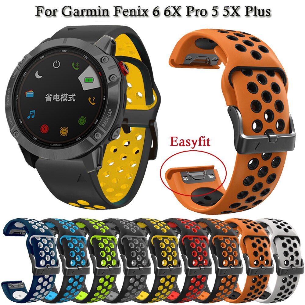  Garmin Fenix 6 6X Pro 5X 5 Plus 935 Mk1 26 22mm Ʈ ġ Ǹ   Ʈ Watchband Correa Bracelet Belt
